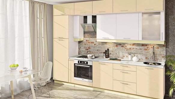 Модульна кухня Фарбований високий глянець 9