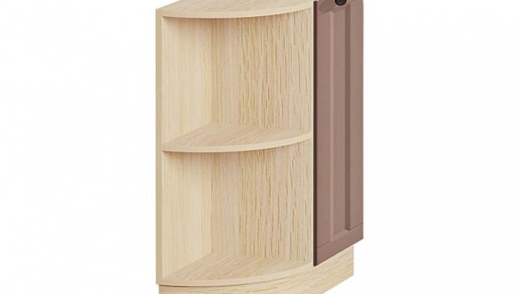 Тумба нижняя Н30.82.1Д. угол. полуоткрытая Атланта глянец