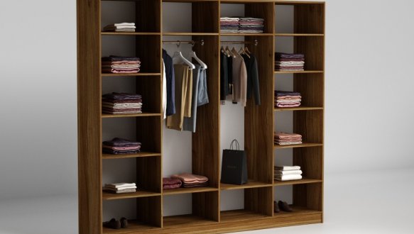 Шкаф распашной Матролюкс Нуар 2000 четырехдверная дуб 200 см 0