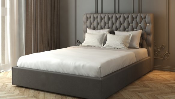 Ліжко м'яке двоспальне Лев Анталія з підйомним механізмом та нішею для білизни 4