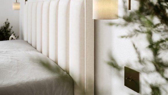 Кровать деревянная DrevKO Ирена с подьемным механизмом и нишей для белья Массив Бук 2