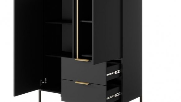 Комод Ларс / Lars 2D2S/104 високий Антрацит 2