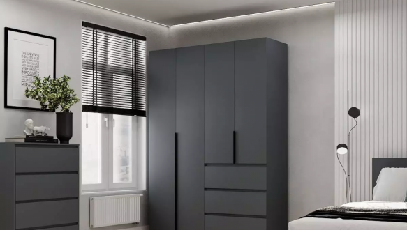 Шкаф распашной комбинированный четырёхдверный Art In Head №5 Light, ширина 160 см 0