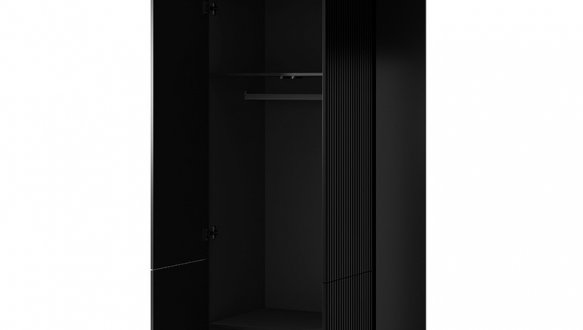 Шафа 90 2D Cama Pafos 2 дверна чорний 90 см 5