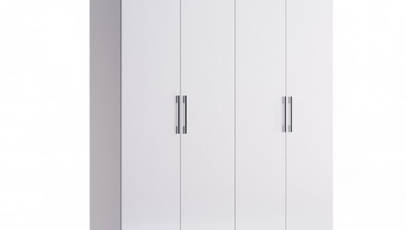 Шкаф 4дв Миромарк Фемели 4 дверный белый глянец 180 см