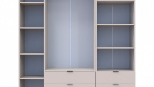 Шкаф для одежды Дорос Гелар кашемир 3-х дверный с пеналом 176,2 см 2