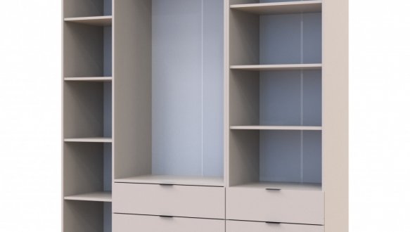 Шкаф для одежды Дорос Гелар кашемир 3-х дверный с пеналом 176,2 см 3