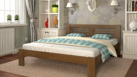 Кровать деревянная ArborDrev Шопен Сосна / Бук 1
