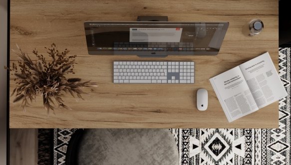 Письмовий стіл Art in Head Brevity Loft Standart/Бревіті Лофт Стандарт Дуб крафт золотий/Чорний метал 0