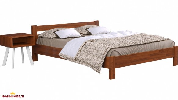 Ліжко дерев'яне Естелла Рената / Серія Тесса Щит / Масив Бук 2