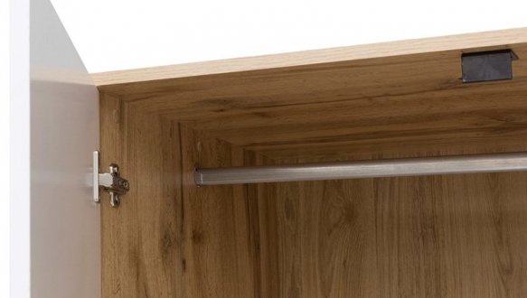 Модульна спальня Zele/Зеле BRW Poland Дуб Вотан/Білий глянець 4