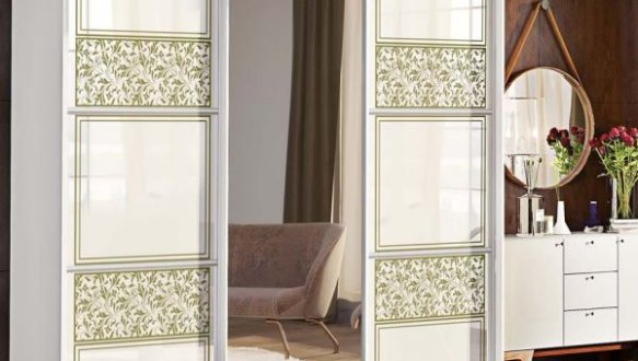 Шкаф-купе Комфорт мебель Валенсия крашеный высокий глянец 3 дверный 270 см