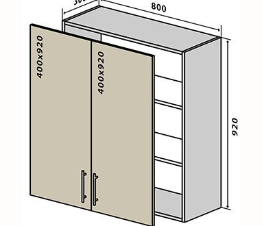 №48 Тумба верхняя 80 Люкс RODOS