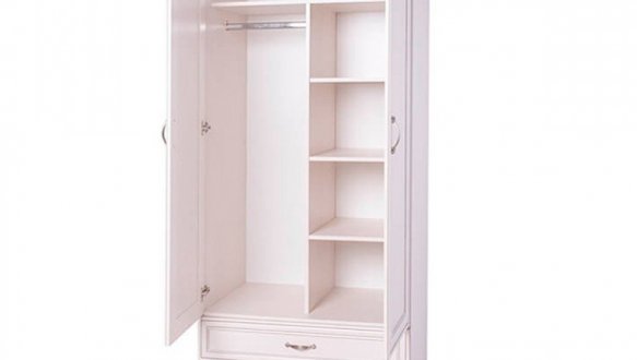 Шкаф 2D2S Mebelbos Tiffany 2 дверный белый 2