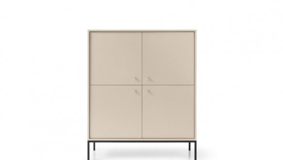 Комод высокий черные ножки MK104 Mono 0