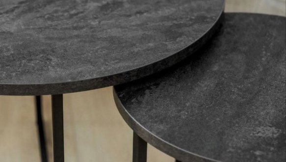 Столик Модерн М угольный камень 3