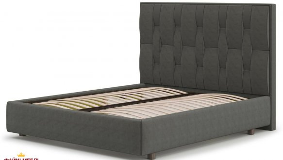 Ліжко м'яке двоспальне Городок меблі Марсель без підйомного механізму 5