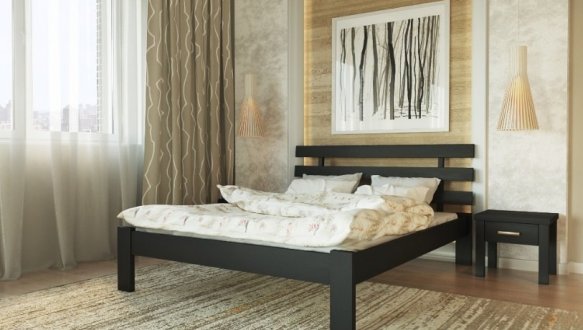 Ліжко дерев'яне Лев Асоль масив Бук 4