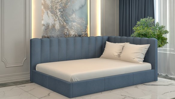 Ліжко м'яке двоспальне Лев Скандинавія 9