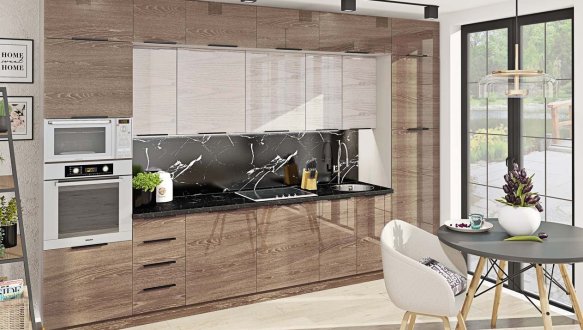 Модульна кухня Фарбований високий глянець 27