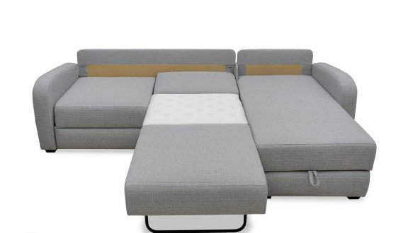 Кутовий диван розкладний дельфін Анжело Меблі Стиль 223 х 151 см 2
