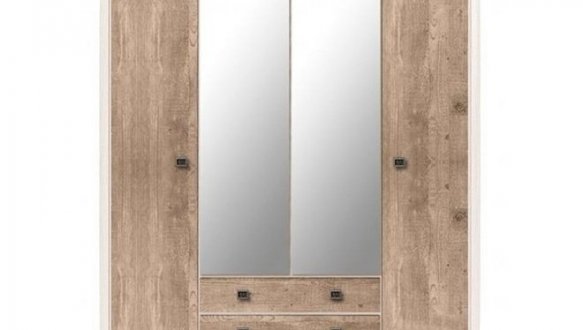 Шкаф SZF4D2S ВМК Украина Коен ІІ 4 дверный дуб корабельный 214 см