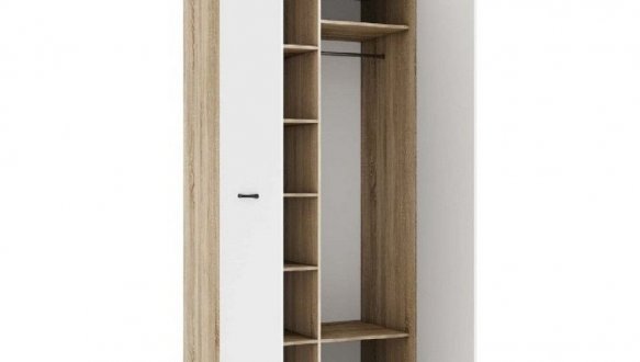 Шкаф КС Мирта 2 дверный белый 100 см