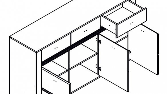 Комод KOM3D3S Селена Гербор 0
