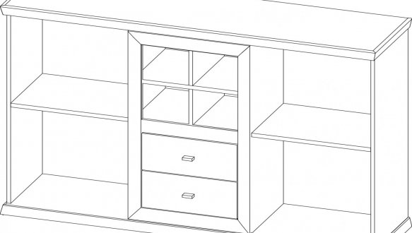 Комод 2Д2Ш Орегон 0