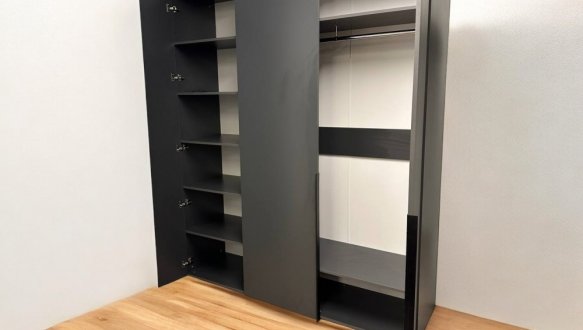 Шкаф Морели ST0027 3 дерный антрацит 180 см 5