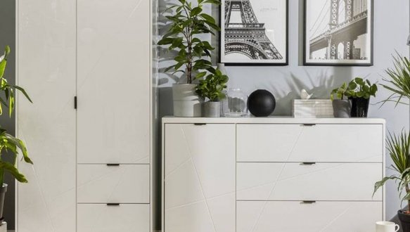 Шафа SZF2D2S BRW Poland Forn 2 дверна білий 94 см 0