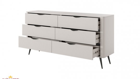 Комод 6S/163 Беж/Чорні ніжки Lante 5
