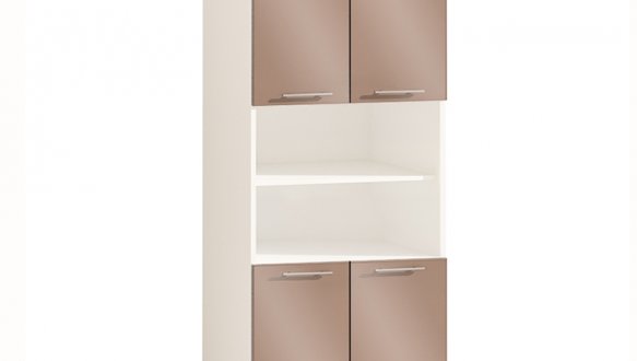 Шкаф П60.214.4Д В.1 под духовку или микроволновку Крашеный высокий глянец