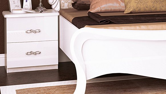 Модульна спальня Provence/Прованс Міромарк Білий глянець 3