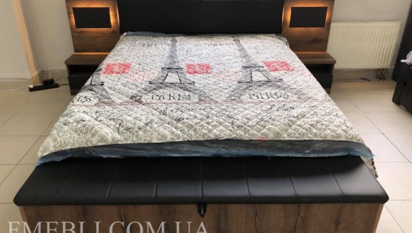 Ліжко 160 з підйомником оббите Jagger 0