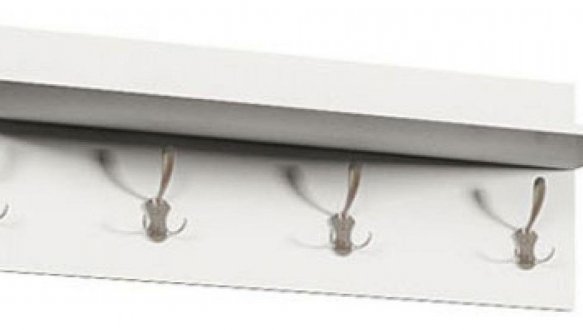 Вешалка с полкой Бьянко Белый 