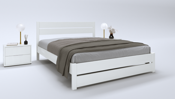 Ліжко дерев'яне DrevKO Міленіум Емаль 0