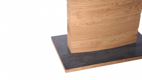 Стол Concord темно-серый/дуб золотой 6