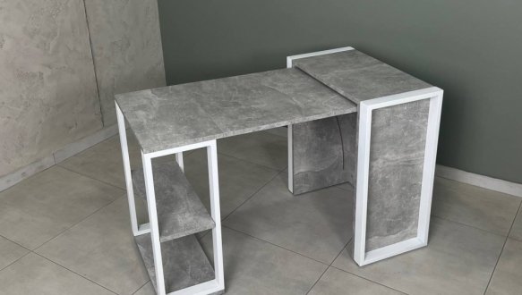 Стіл трансформер LOFT Дуб Сонома / Чорний мат MebliRoMax 8