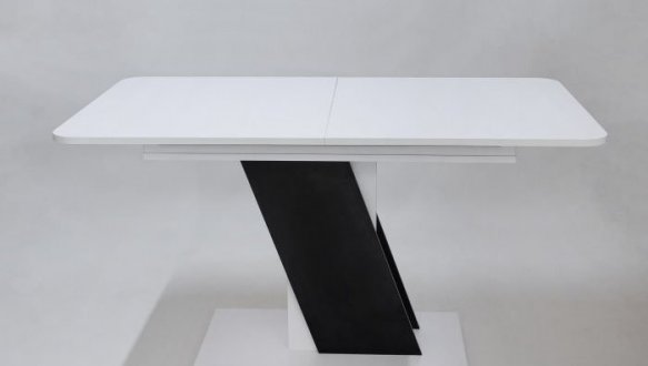 Стіл розкладний Carvelo Інтарасіо Біла Аляска/Чорний Уніколор 140/180 см 1