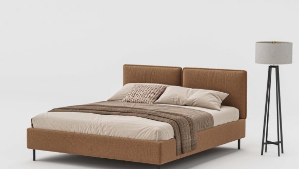 Кровать мягкая двуспальная Woodsoft Alba / Альба с подъемным механизмом и нишей для белья 4