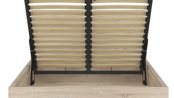 Кровать односпальная BRW Poland LOZ/120/B Tetrix / Тетрикс с подьемним механизмом и нишей для белья ДСП 7