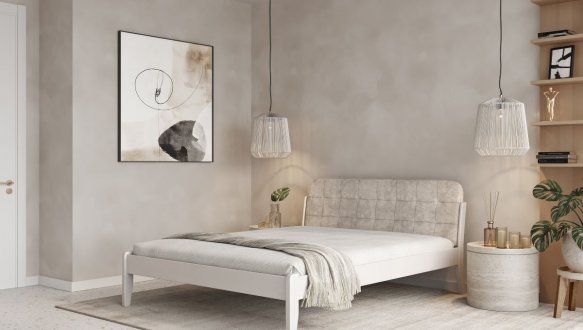 Ліжко двоспальне дерев'яне Лев Каліфорнія Масив бука 1