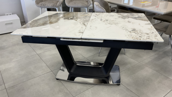 Стол Ludwig (140-180 см) White (+brown) Glossy 6