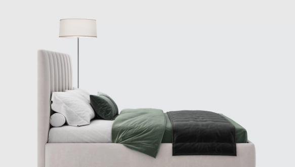 Кровать двуспальная мягкая Woodsoft Marsel / Марсель с подъемным механизмом и нишей для белья 3