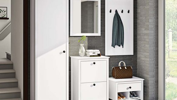 Модульная прихожая Комфорт Мебель ВТ-4070 Браво Белый