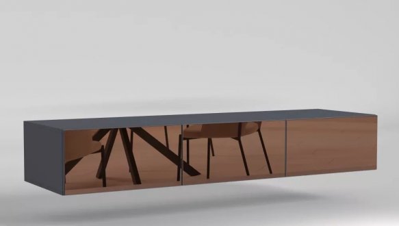 Антресоль Matroluxe Noir / Нуар 3 дверна 3