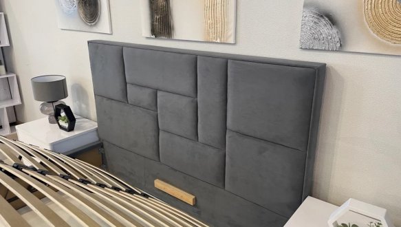 Кровать мягкая двуспальная Городок меблі Твист без подьемного механизма 8