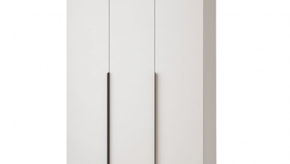 Шкаф Mebelstar Оскар трехдверный с ящиками Белый снег 120 см 4