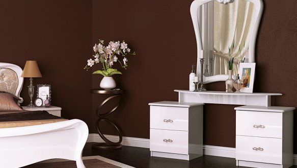 Модульна спальня Provence/Прованс Міромарк Білий глянець 1